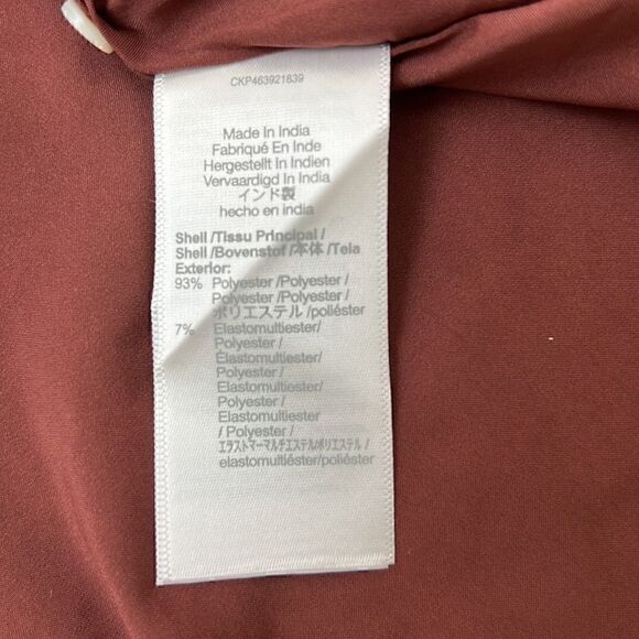 Madewell Norma Rae Long-Sleeve Dress in Dark Merlot Size S - Picture 7 of 10